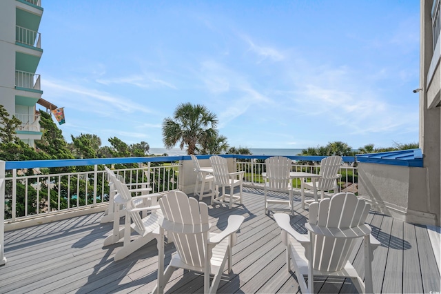 5511 N Ocean Blvd Unit 1801, Myrtle Beach, SC 29577 - deck with a water view