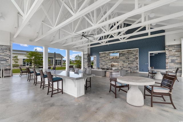 413 Goldenrod Cir Unit 2B, Little River, SC 29566 - view of patio / terrace featuring an outdoor living space