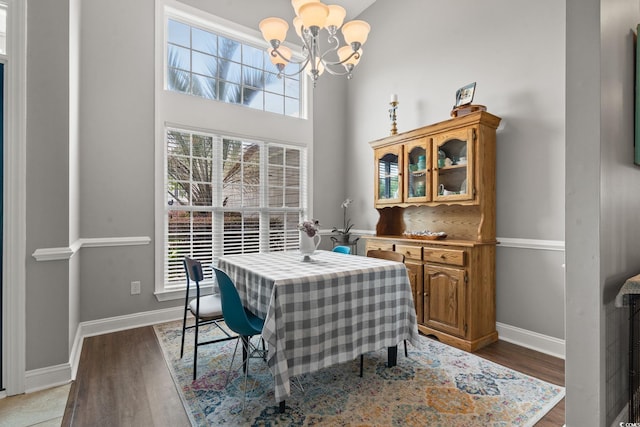232 White Water Loop, Conway, SC 29526 - dining space featuring healthy amount of natural light, a chandelier, and light wood finished floors