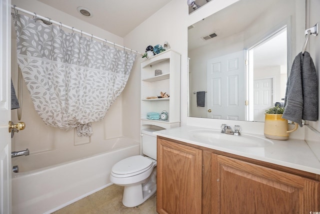 155 Chenoa Dr Unit E, Murrells Inlet, SC 29576 - bathroom with vanity, shower / bath combination with curtain, and tile patterned floors