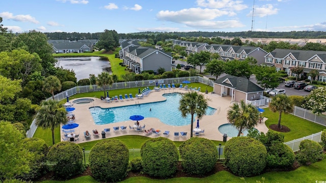 155 Chenoa Dr Unit E, Murrells Inlet, SC 29576 - aerial view of residential area with a pool