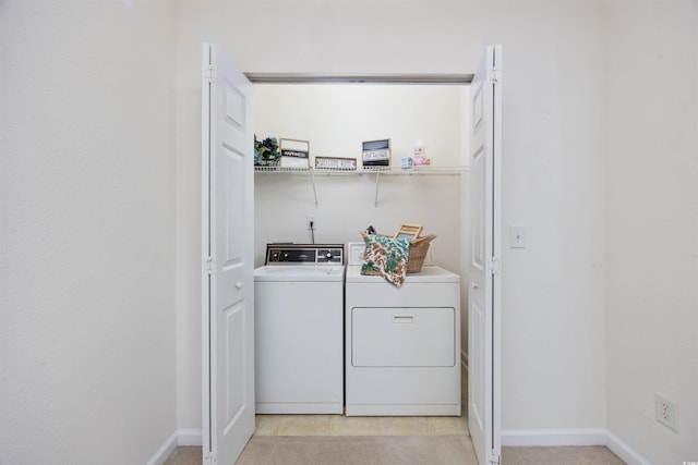 155 Chenoa Dr Unit D, Murrells Inlet, SC 29576 - washroom featuring separate washer and dryer and light colored carpet