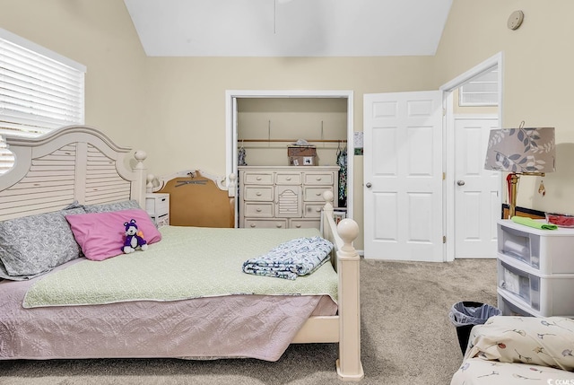 3969 Murrells Inlet Rd, Murrells Inlet, SC 29576 - bedroom with carpet flooring and lofted ceiling