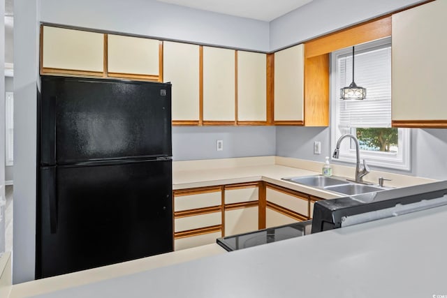 4049 Fairway Lakes Dr Unit 4049, Myrtle Beach, SC 29577 - kitchen featuring freestanding refrigerator and light countertops