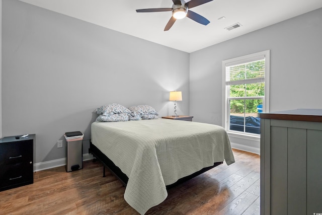277 Splendor Cir, Murrells Inlet, SC 29576 - bedroom featuring wood finished floors and ceiling fan