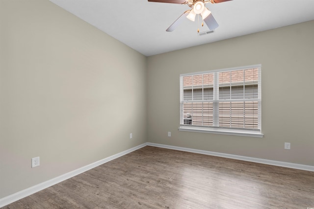 347 Leste Rd, Myrtle Beach, SC 29588 - empty room featuring wood finished floors and a ceiling fan