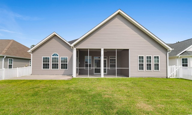 347 Leste Rd, Myrtle Beach, SC 29588 - back of house featuring a patio and a sunroom