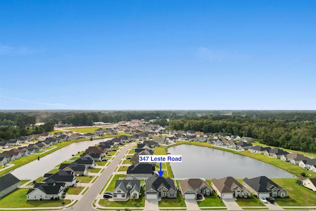 347 Leste Rd, Myrtle Beach, SC 29588 - aerial view of residential area with a large body of water