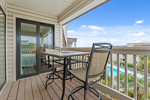 5601 N Ocean Blvd Unit B-314, Myrtle Beach, SC 29577 - balcony with view of pool