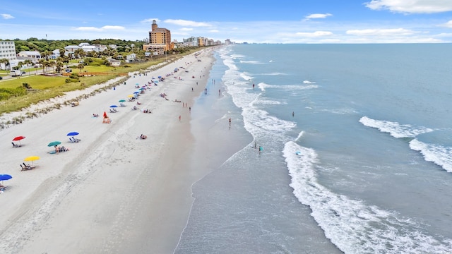 5601 N Ocean Blvd Unit B-314, Myrtle Beach, SC 29577 - bird's eye view of waterfront with a beach