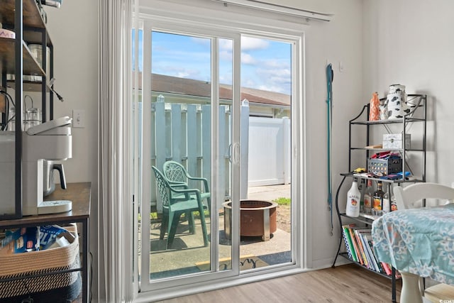 1311 Turkey Ridge Rd Unit A, Surfside Beach, SC 29575 - doorway with wood finished floors