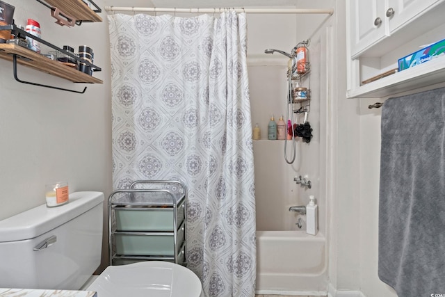 1311 Turkey Ridge Rd Unit A, Surfside Beach, SC 29575 - bathroom featuring toilet and shower / bath combo with shower curtain