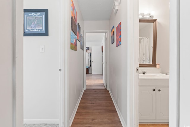 1311 Turkey Ridge Rd Unit A, Surfside Beach, SC 29575 - corridor with light wood finished floors and baseboards
