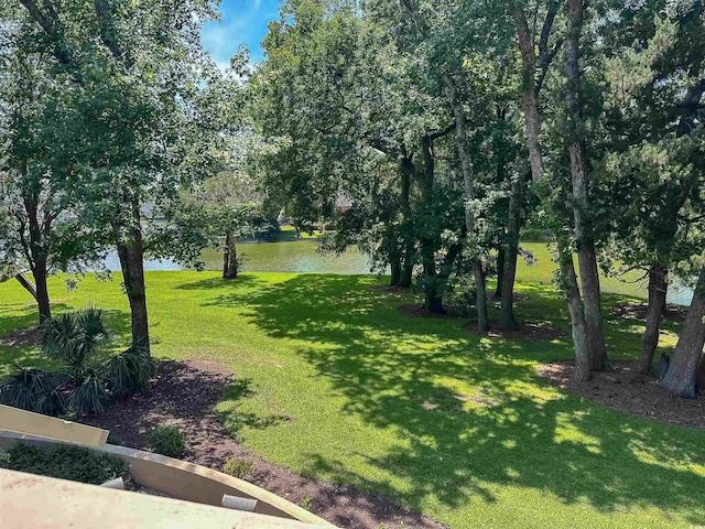 145 Hartland Dr Unit 4-E, Myrtle Beach, SC 29572 - view of grassy yard with a water view