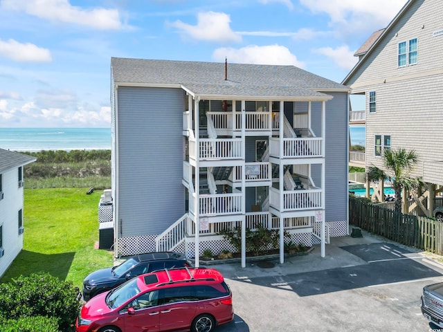 4105 S Ocean Blvd Unit 102, North Myrtle Beach, SC 29582 - view of property with uncovered parking