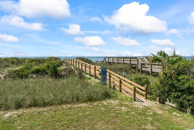 4105 S Ocean Blvd Unit 102, North Myrtle Beach, SC 29582 - view of yard with a water view