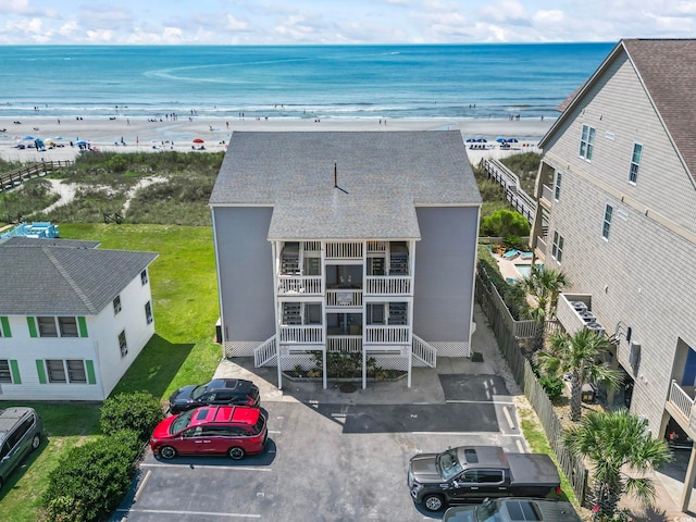 4105 S Ocean Blvd Unit 102, North Myrtle Beach, SC 29582 - drone / aerial view of expansive beach