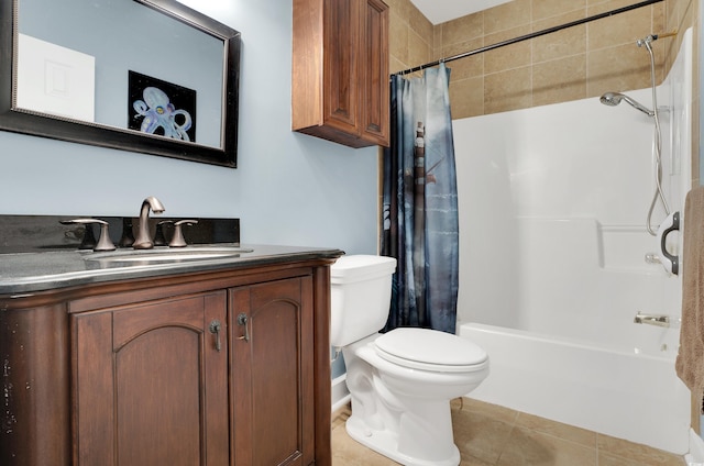 4221 Hibiscus Dr Unit 8-203, Little River, SC 29566 - full bath with vanity, shower / bathtub combination with curtain, and tile patterned floors