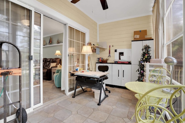 4221 Hibiscus Dr Unit 8-203, Little River, SC 29566 - sunroom with a ceiling fan