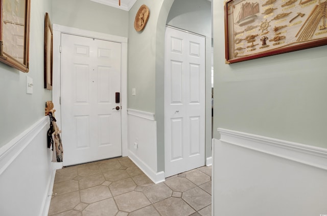 4221 Hibiscus Dr Unit 8-203, Little River, SC 29566 - foyer entrance with arched walkways and light tile patterned floors