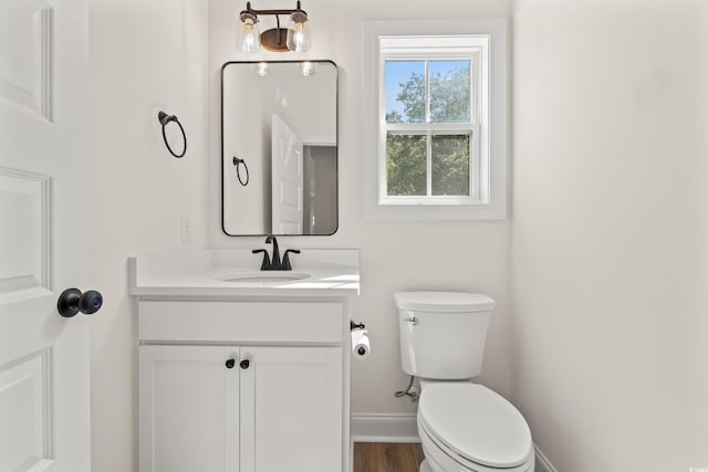 1718 26th Ave N, North Myrtle Beach, SC 29582 - half bathroom with vanity and toilet