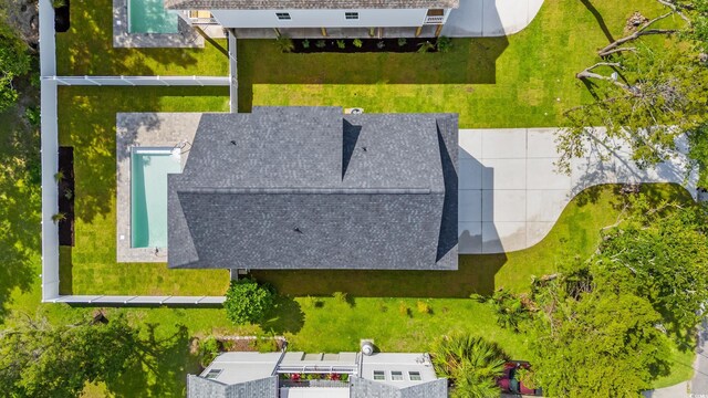 1718 26th Ave N, North Myrtle Beach, SC 29582 - drone / aerial view of a pool area