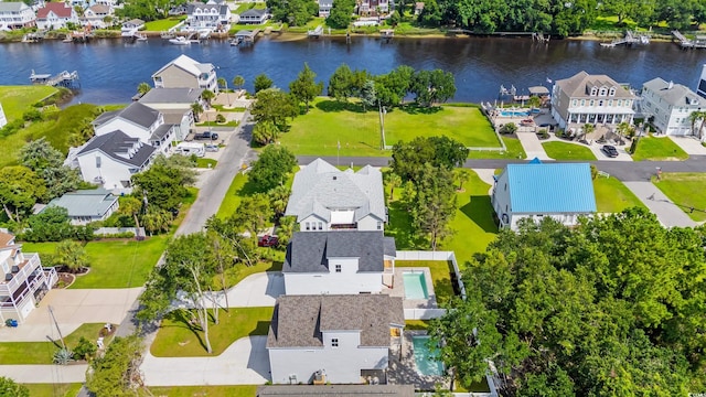 1718 26th Ave N, North Myrtle Beach, SC 29582 - aerial view of residential area with a nearby body of water