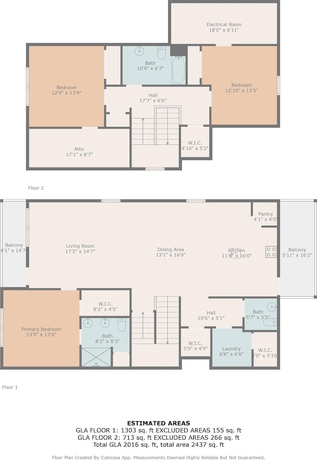 1718 26th Ave N, North Myrtle Beach, SC 29582 - view of floor plan / room layout