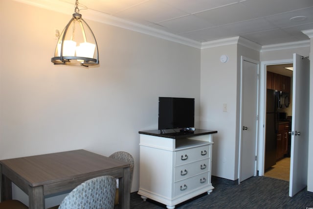 1105 S Ocean Blvd Unit 218, Myrtle Beach, SC 29577 - office space with crown molding and baseboards