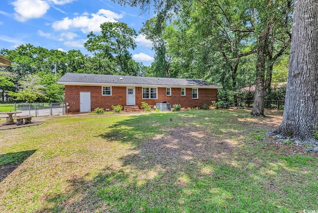 823 Bellamy Ave, Murrells Inlet, SC 29576 - view of front of property with entry steps, brick siding, and a gate