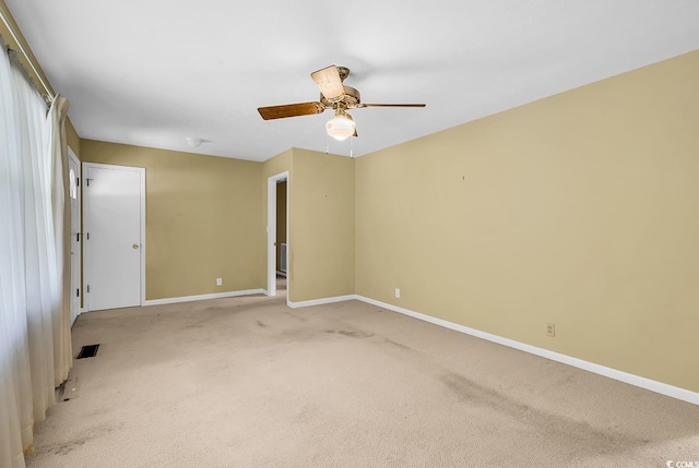 823 Bellamy Ave, Murrells Inlet, SC 29576 - empty room featuring ceiling fan and light colored carpet