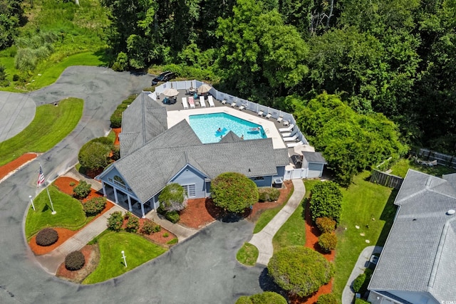 4162 Dupree Dr, Little River, SC 29566 - aerial view of property and surrounding area featuring a pool area