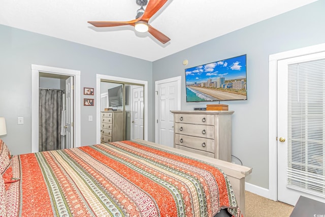 4173 Hibiscus Dr Unit 103, Little River, SC 29566 - carpeted bedroom featuring ceiling fan