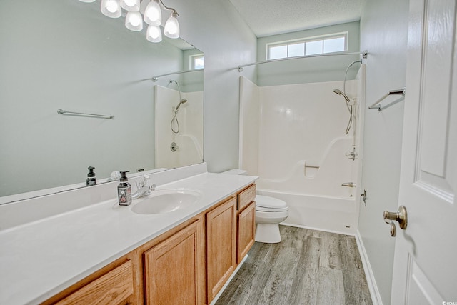 1409 Ashwood Cir, Surfside Beach, SC 29575 - bathroom with wood finished floors, vanity, and shower / tub combination