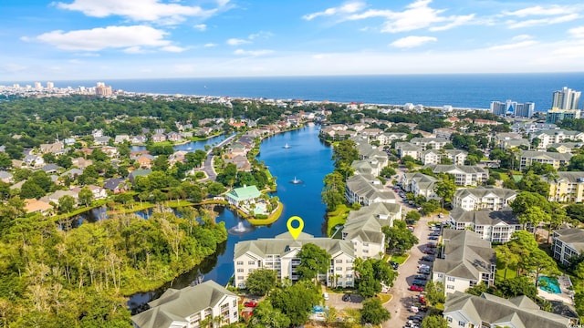 601 N Hillside Dr Unit 3926, North Myrtle Beach, SC 29582 - aerial perspective of suburban area with a large body of water