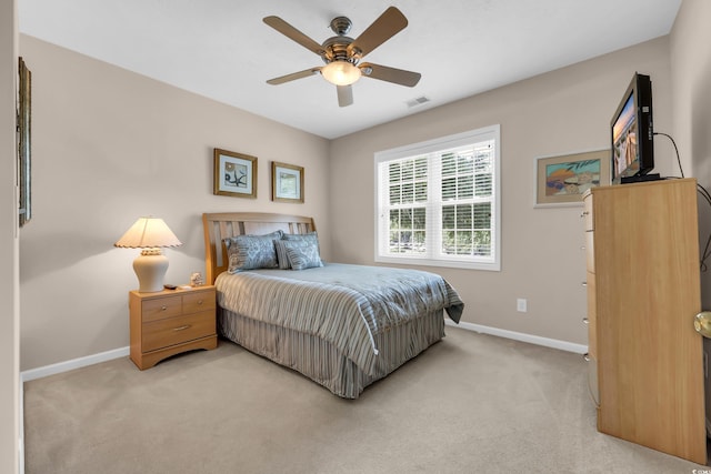 601 N Hillside Dr Unit 3926, North Myrtle Beach, SC 29582 - bedroom featuring light colored carpet and ceiling fan