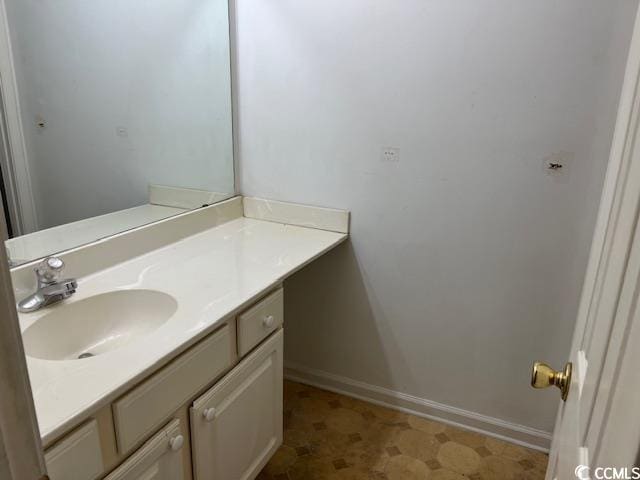 505 White River Dr Unit 25C, Myrtle Beach, SC 29579 - bathroom featuring vanity and tile patterned floors