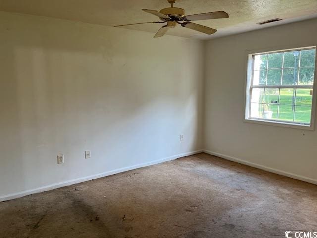 505 White River Dr Unit 25C, Myrtle Beach, SC 29579 - empty room with carpet floors and a ceiling fan