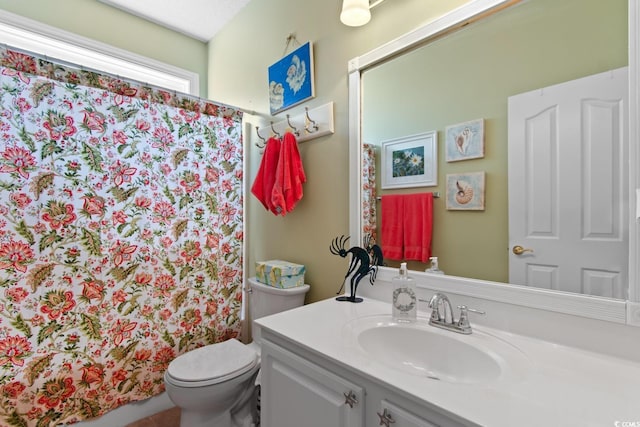 5712 Whistling Duck Dr, North Myrtle Beach, SC 29582 - bathroom featuring vanity and curtained shower