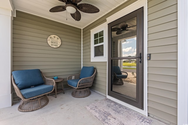 276 Whipple Run Loop, Myrtle Beach, SC 29588 - view of patio featuring ceiling fan