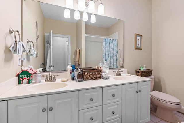 4691 Mill Pond Ct, Murrells Inlet, SC 29576 - bathroom featuring double vanity and a shower with shower curtain