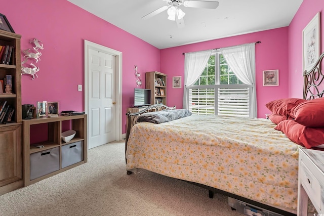 4691 Mill Pond Ct, Murrells Inlet, SC 29576 - bedroom with carpet floors and ceiling fan