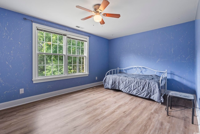 4691 Mill Pond Ct, Murrells Inlet, SC 29576 - bedroom featuring wood finished floors and ceiling fan