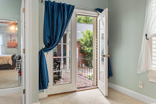4691 Mill Pond Ct, Murrells Inlet, SC 29576 - doorway with carpet floors and baseboards