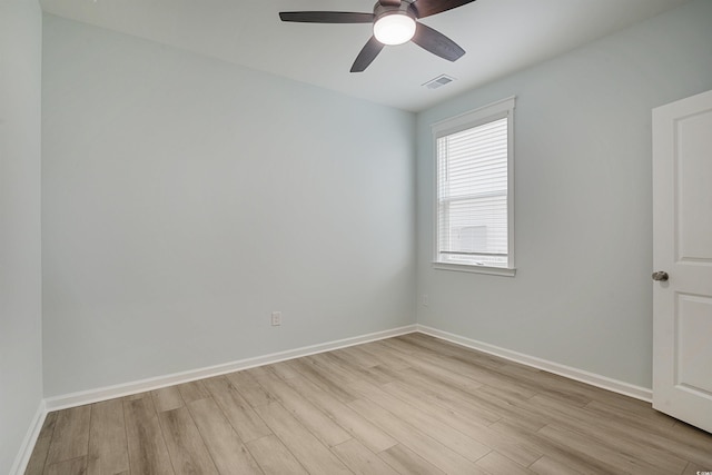 964 Irving Dr, Little River, SC 29566 - unfurnished room with light wood-style floors and a ceiling fan