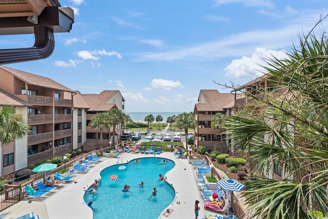 5515 N Ocean Blvd Unit 308, Myrtle Beach, SC 29577 - community pool featuring a patio