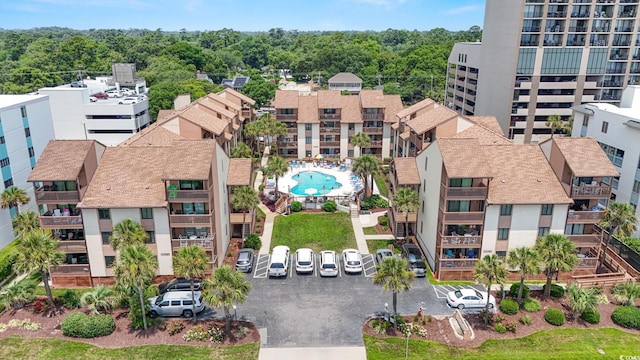 5515 N Ocean Blvd Unit 308, Myrtle Beach, SC 29577 - drone / aerial view of a pool area
