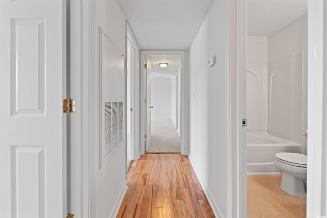 2257 Andover Dr Unit A, Surfside Beach, SC 29575 - hall featuring light wood-style floors and a textured ceiling