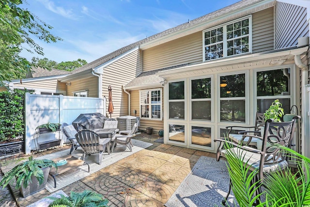 158 Palisade Loop Unit 158, Pawleys Island, SC 29585 - back of property featuring a patio and roof with shingles