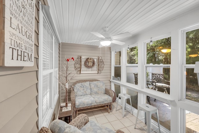 158 Palisade Loop Unit 158, Pawleys Island, SC 29585 - sunroom / solarium with ceiling fan